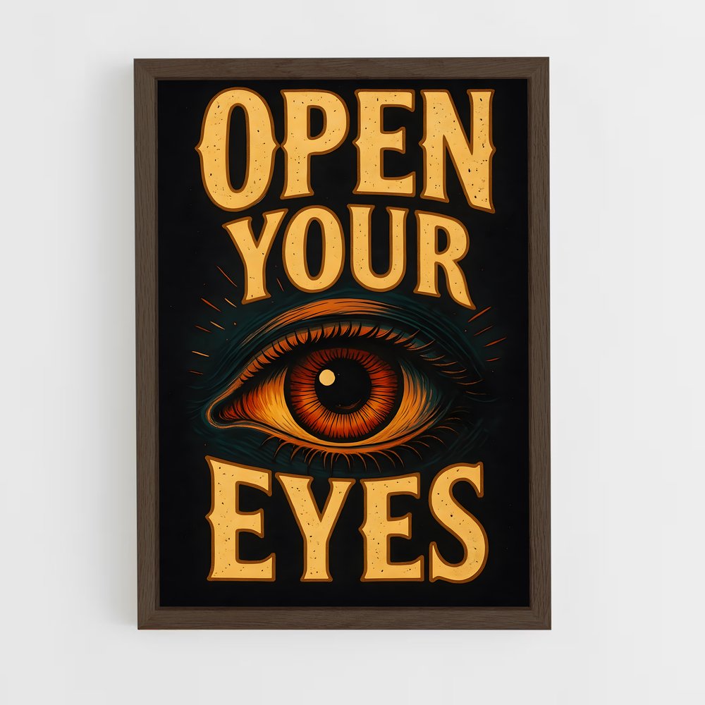 ap-all seeing eye-5 cadre Bois foncé