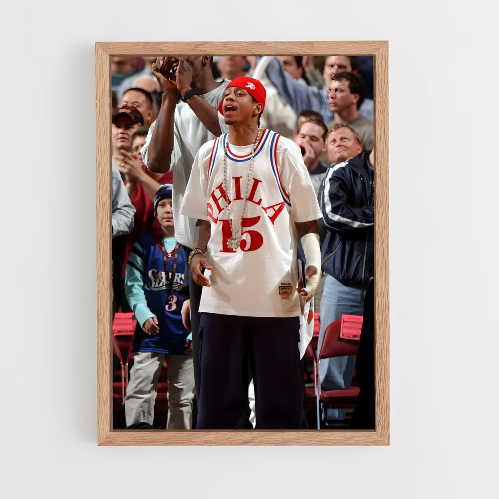 ap-allen iverson-12 cadre Bois clair