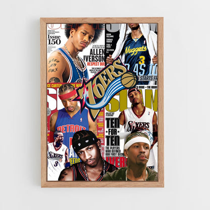 ap-allen iverson-5 cadre Bois clair