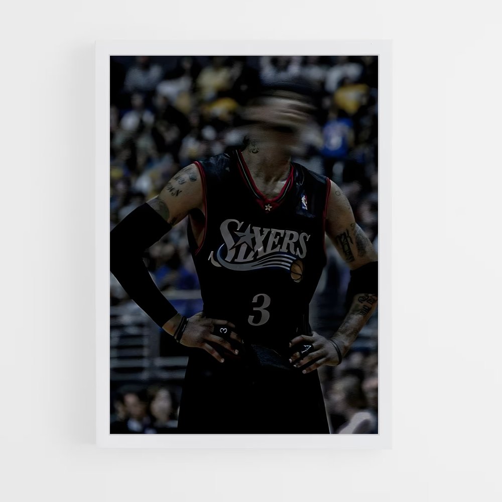 ap-allen iverson-7 cadre Blanc