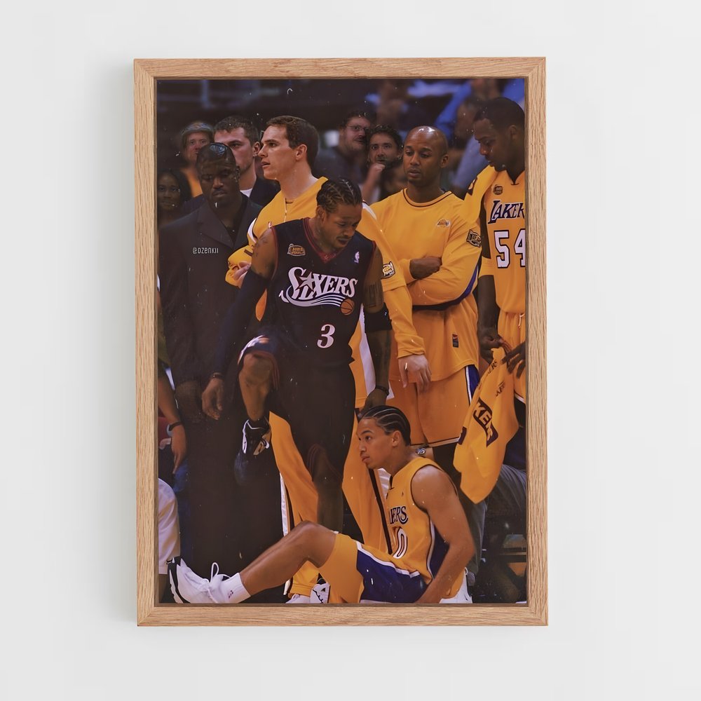 ap-allen iverson-8 cadre Bois clair