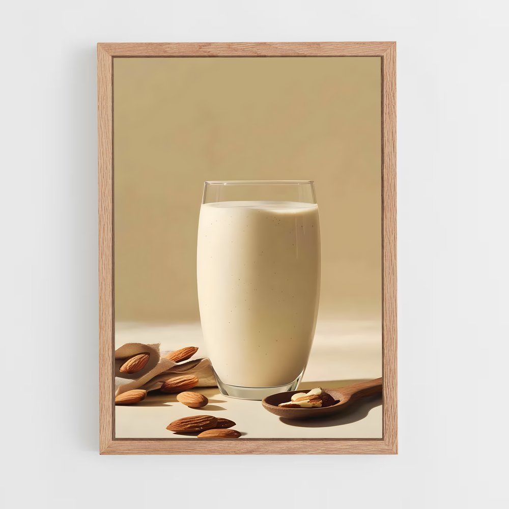 ap-almond milk-1 cadre Bois clair