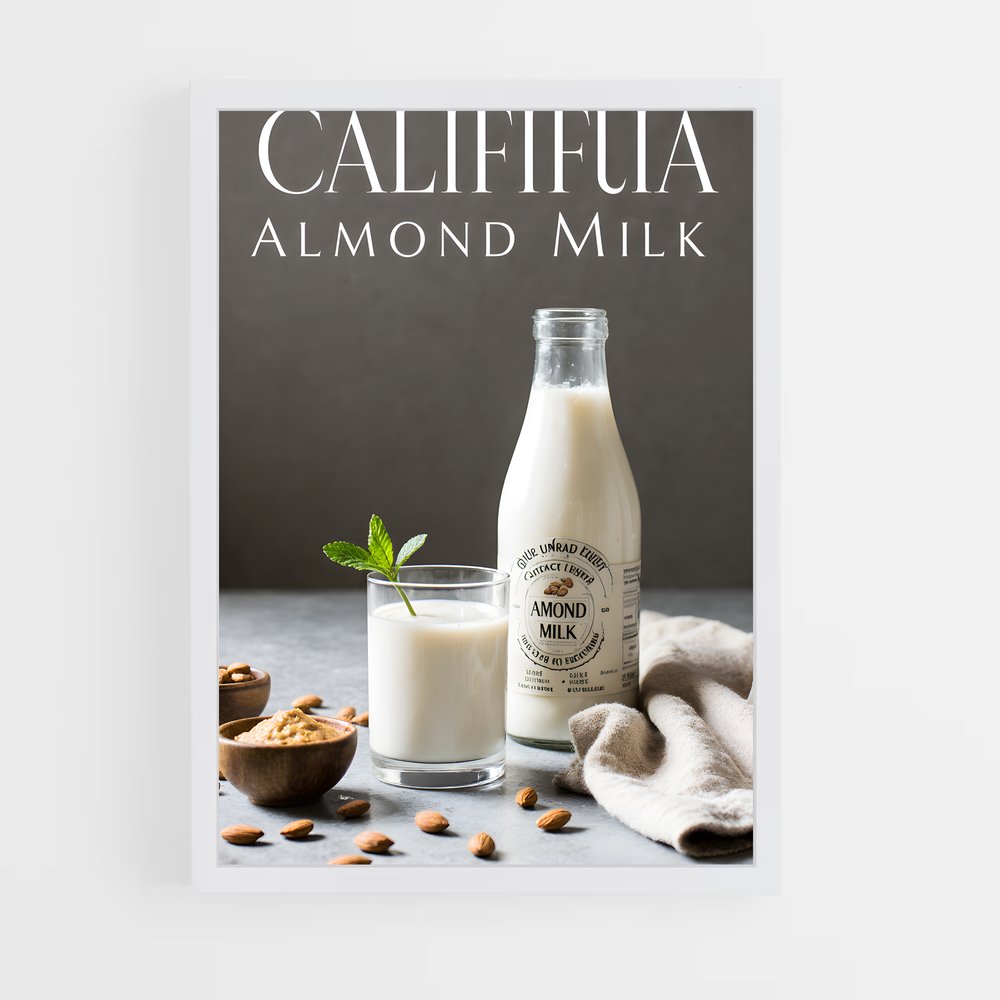 ap-almond milk-2 cadre Blanc