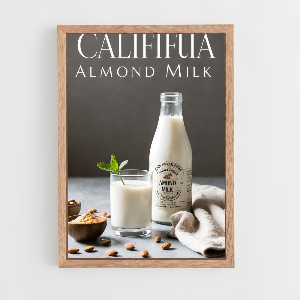 ap-almond milk-2 cadre Bois clair