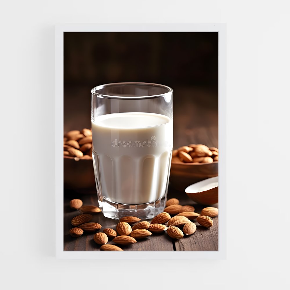 ap-almond milk-3 cadre Blanc