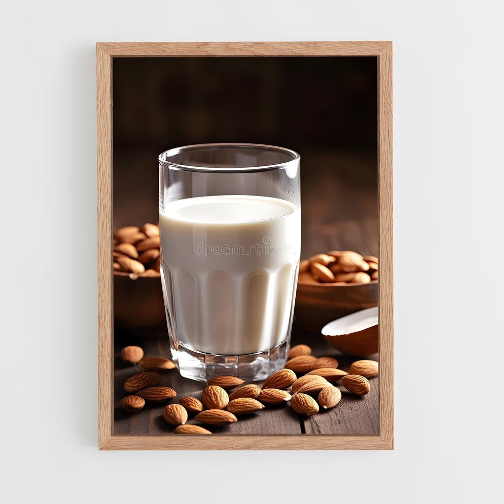 ap-almond milk-3 cadre Bois clair