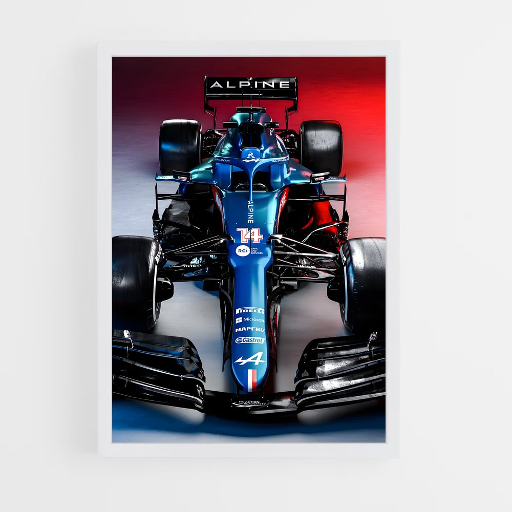 ap-alpine f1 team-9 cadre Blanc