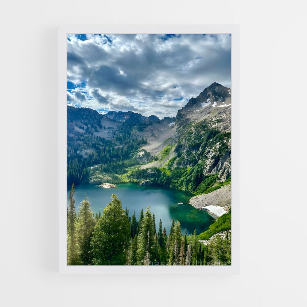 ap-alpine lake-3 cadre Blanc