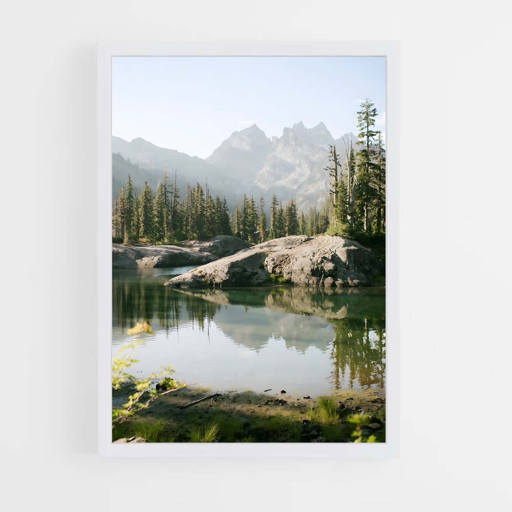 ap-alpine lake-4 cadre Blanc