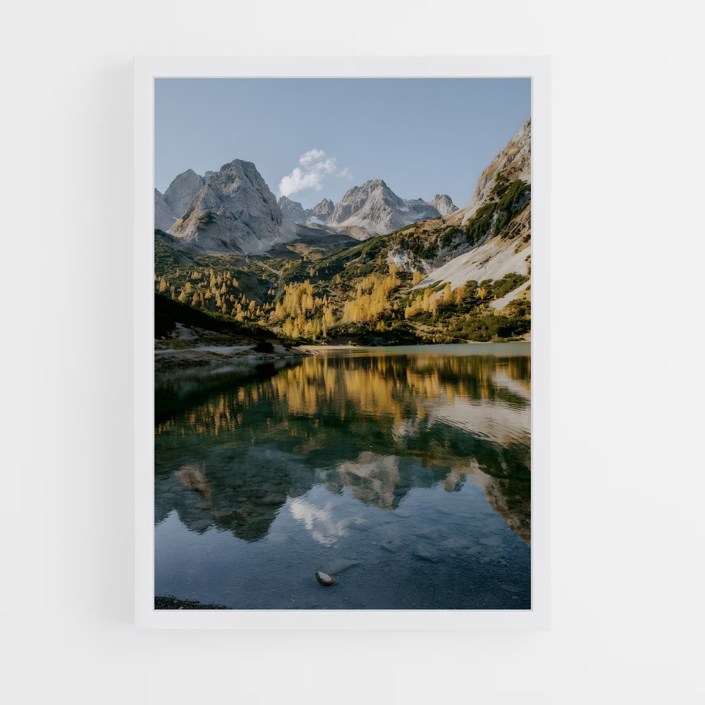 ap-alpine lake-7 cadre Blanc