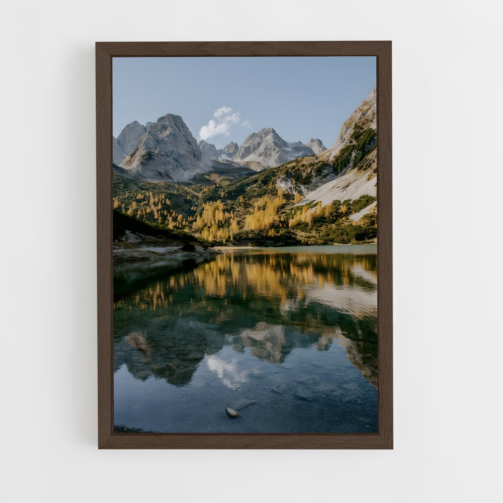 ap-alpine lake-7 cadre Bois foncé