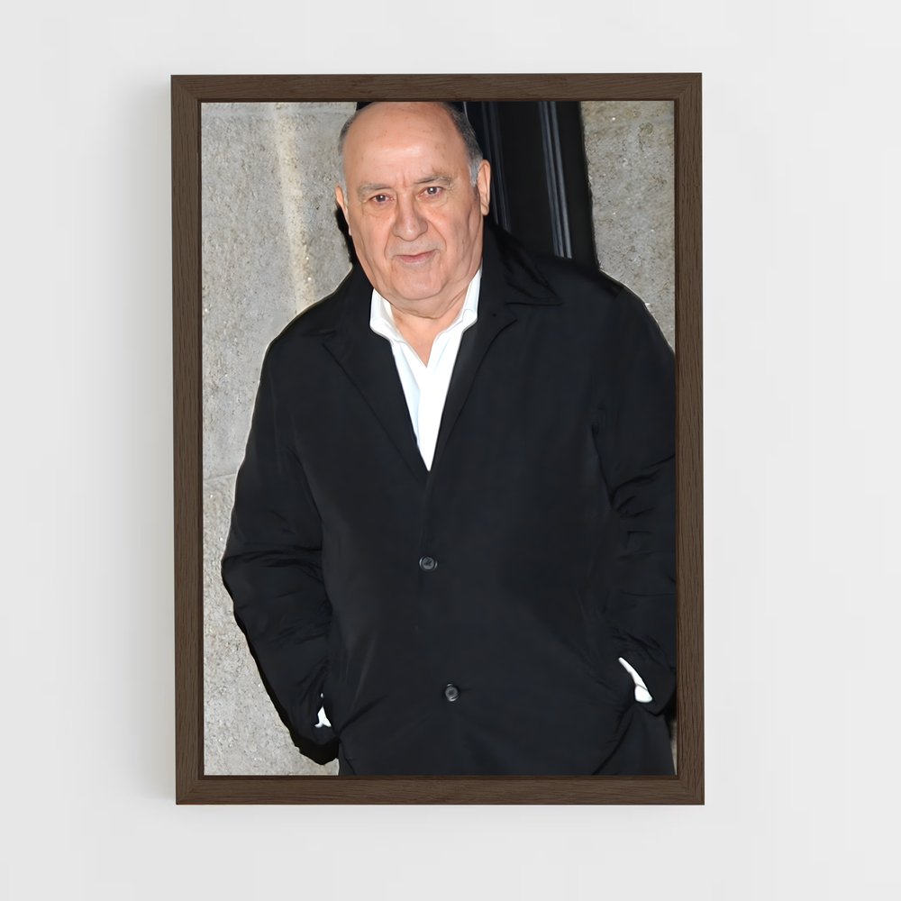 ap-amancio ortega-4 cadre Bois foncé