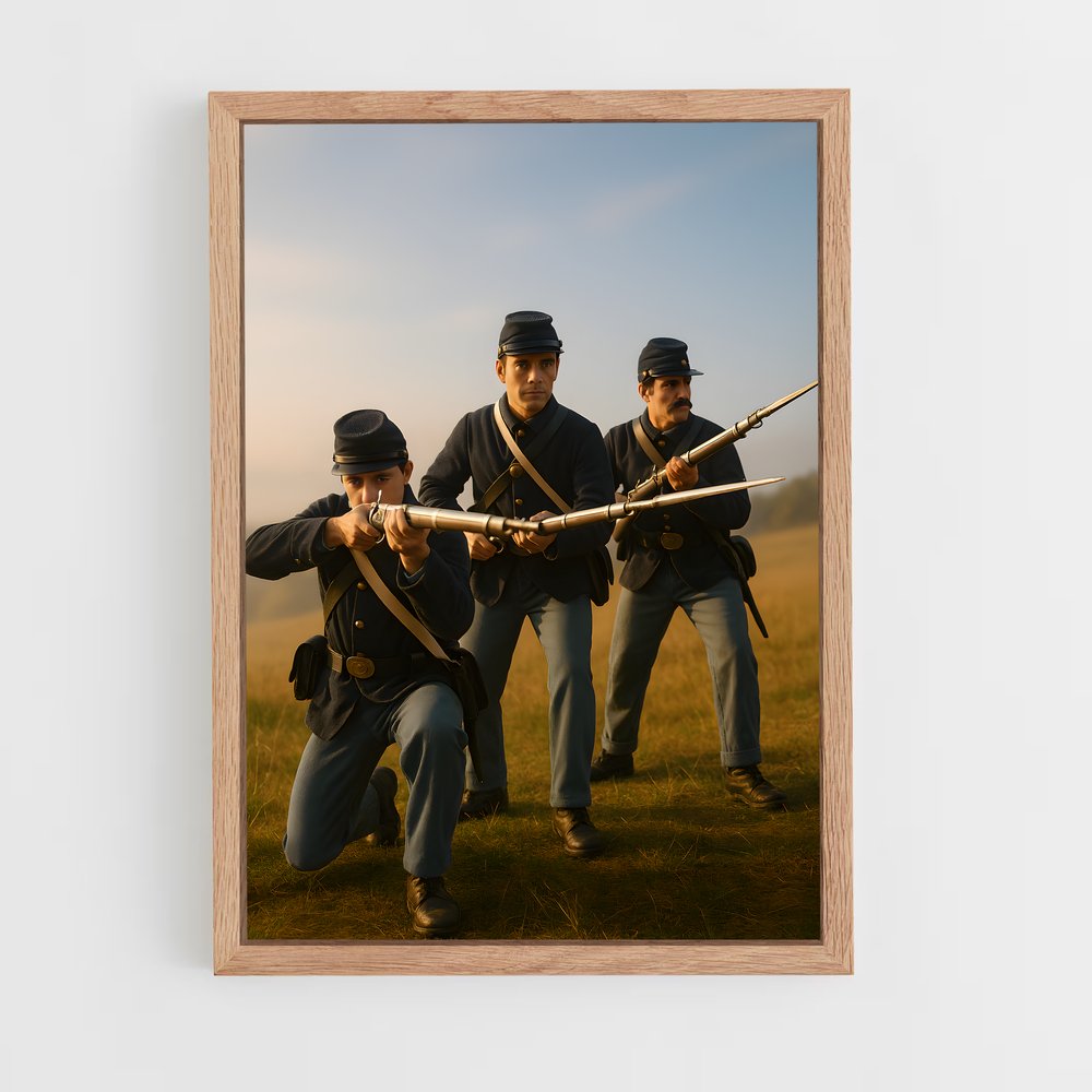 ap-american civil war-1 cadre Bois clair