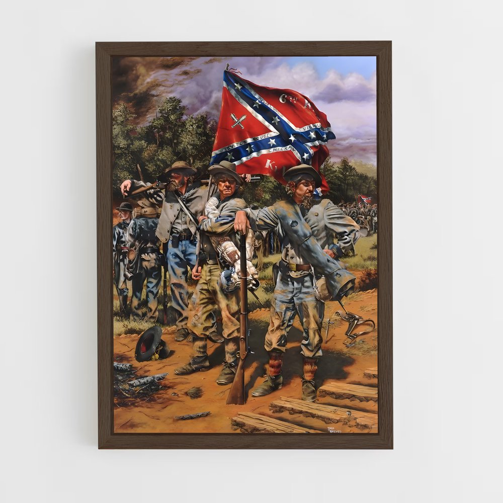 ap-american civil war-4 cadre Bois foncé