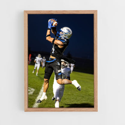 ap-american football-5 cadre Bois clair