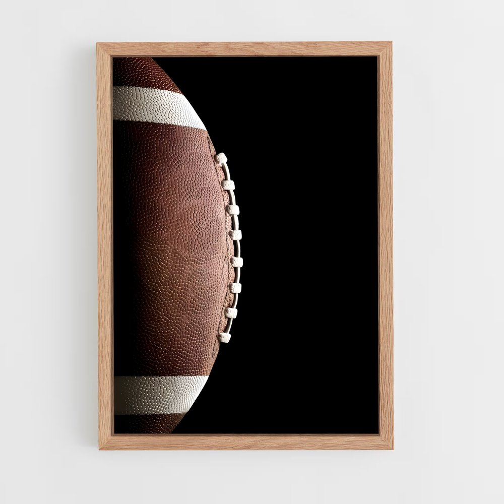 ap-american football-6 cadre Bois clair
