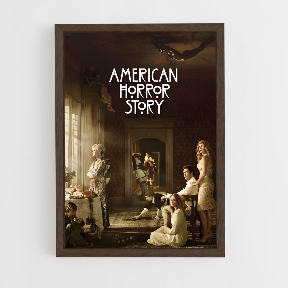 ap-american horror story-1 cadre Bois foncé