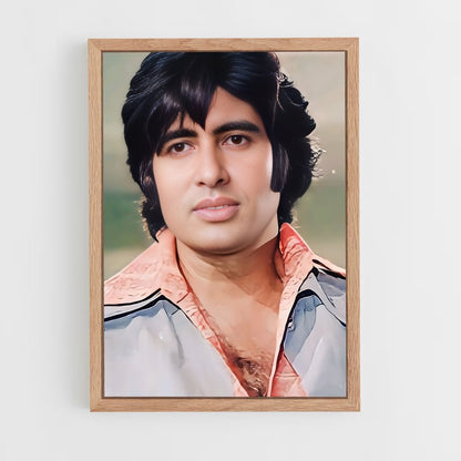 ap-amitabh bachchan-6 cadre Bois clair