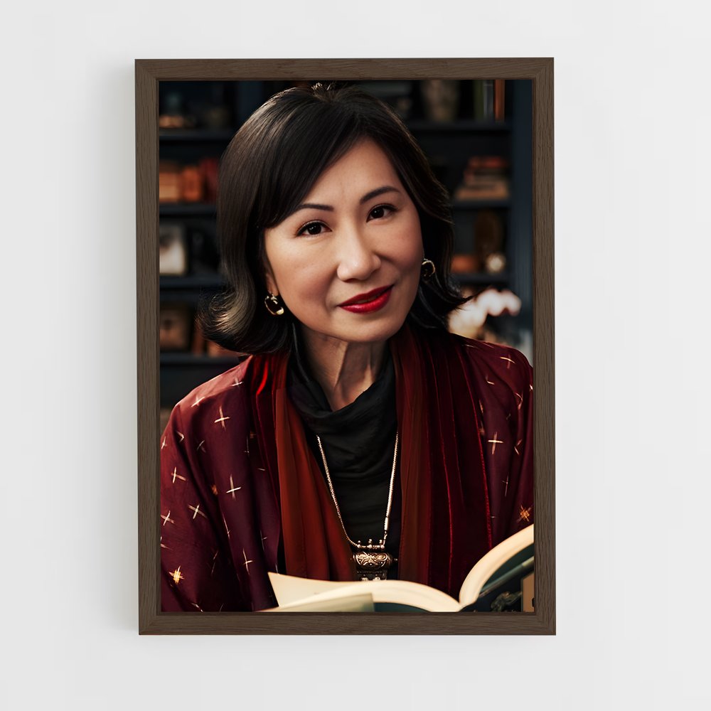 ap-amy tan-3 cadre Bois foncé