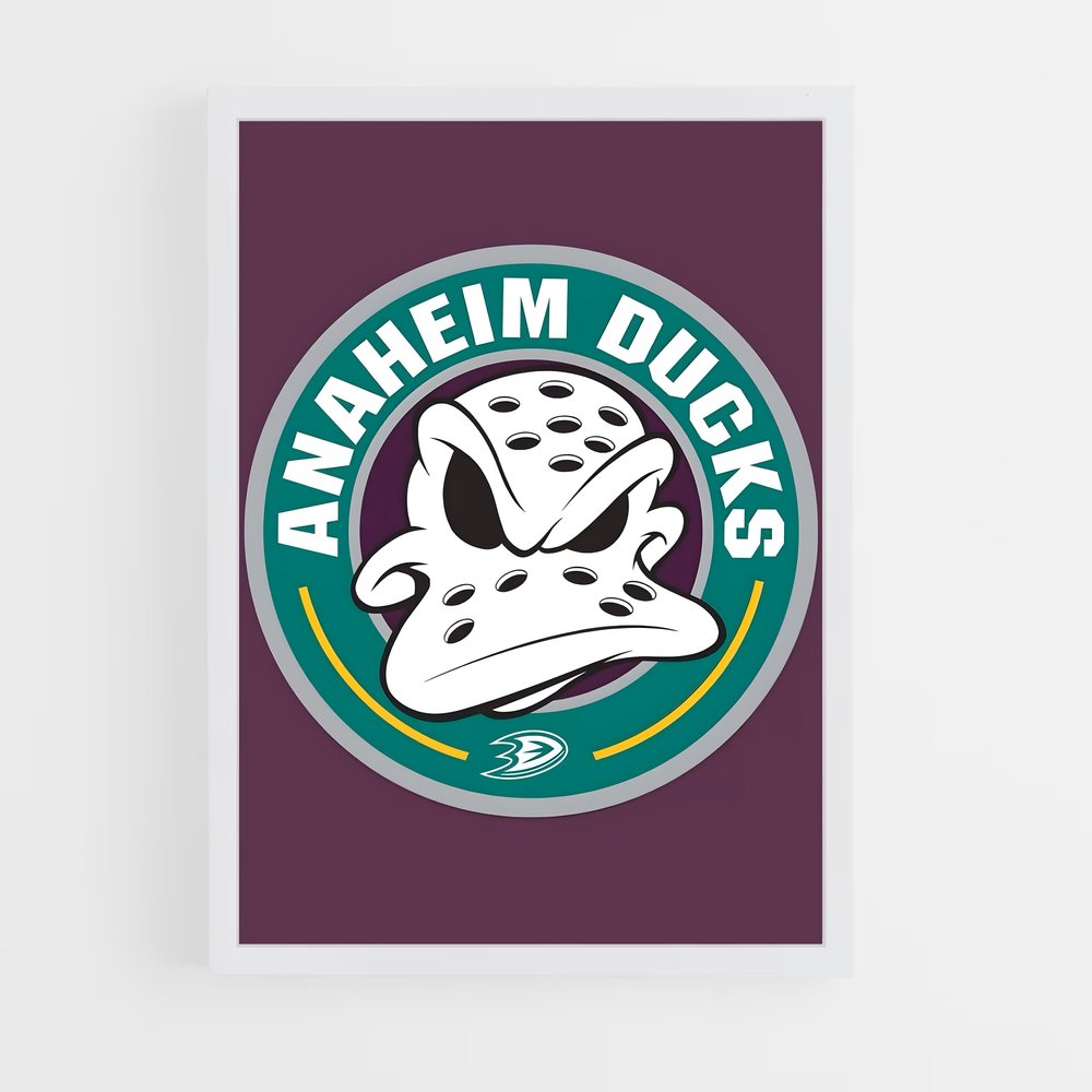 ap-anaheim ducks-10 cadre Blanc