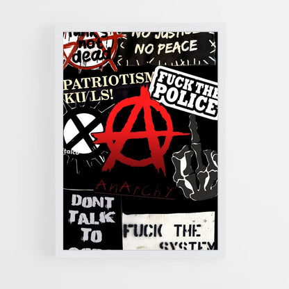 ap-anarchy symbol-1 cadre Blanc
