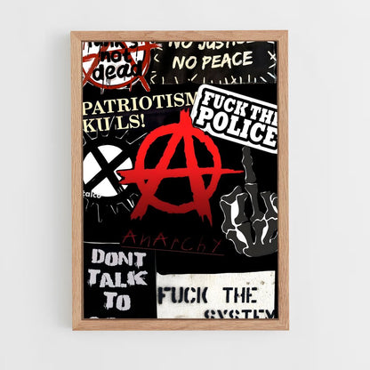 ap-anarchy symbol-1 cadre Bois clair