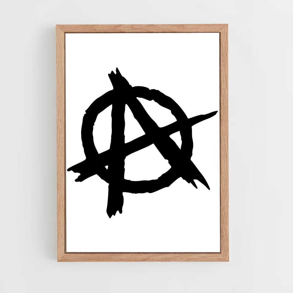 ap-anarchy symbol-2 cadre Bois clair