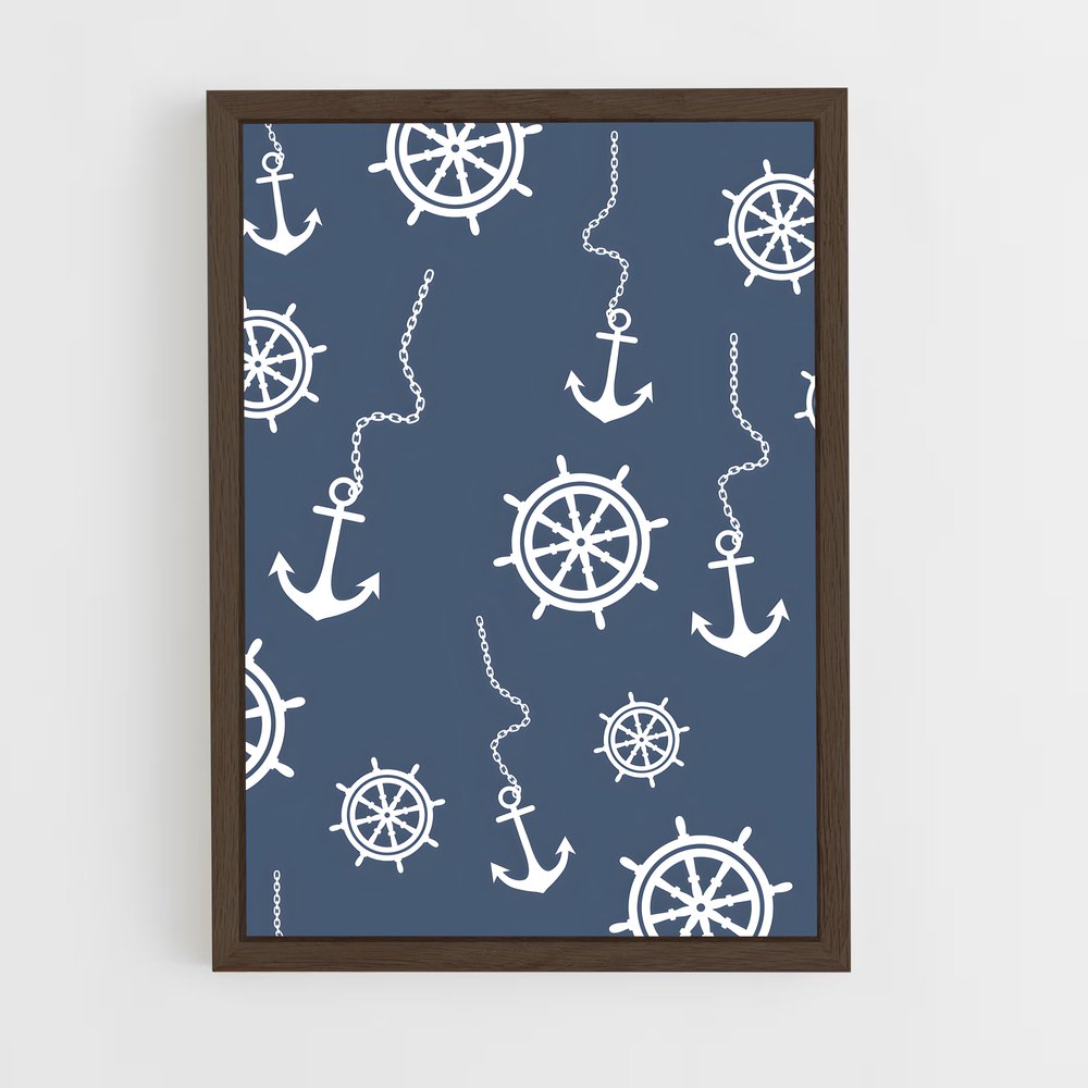 ap-anchor patterns-9 cadre Bois foncé