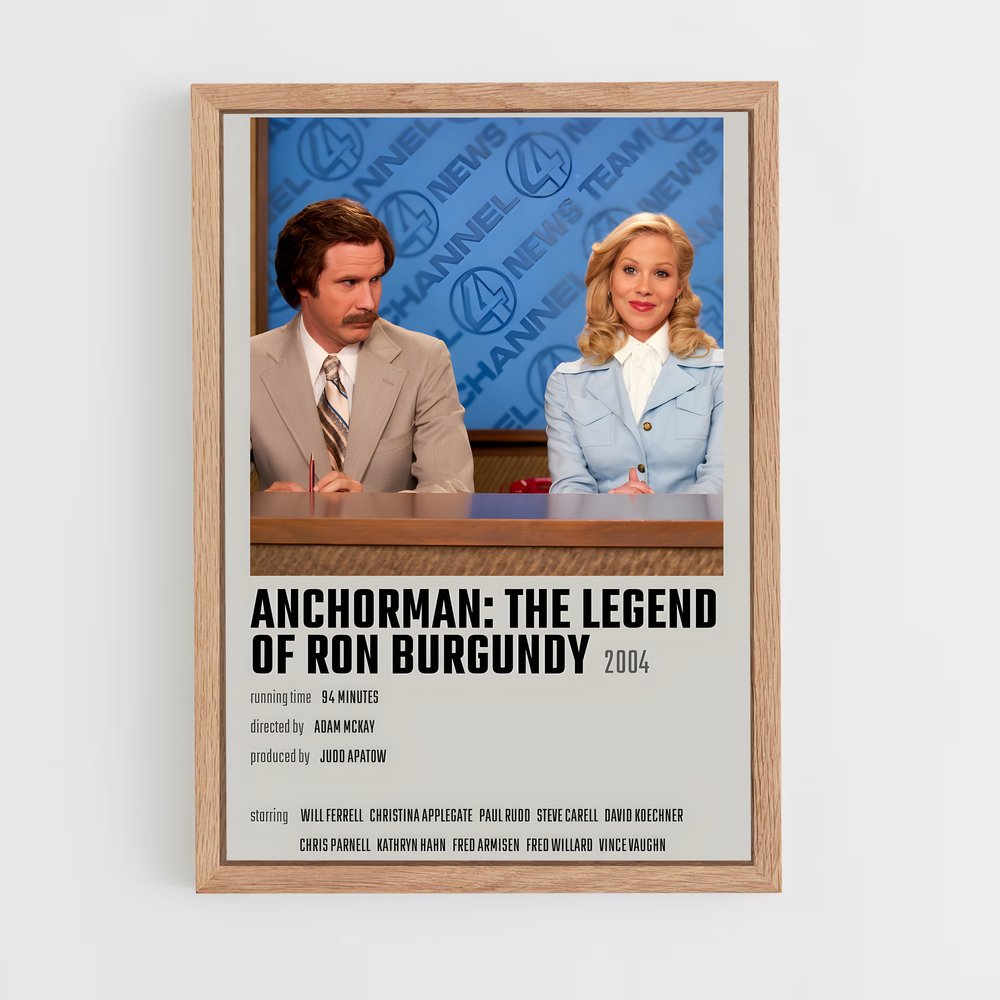 ap-anchorman-4 cadre Bois clair