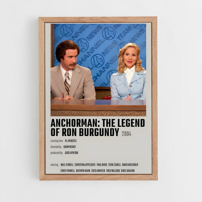 ap-anchorman-4 cadre Bois clair