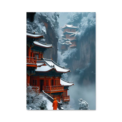 Poster Chemin d'Hiver