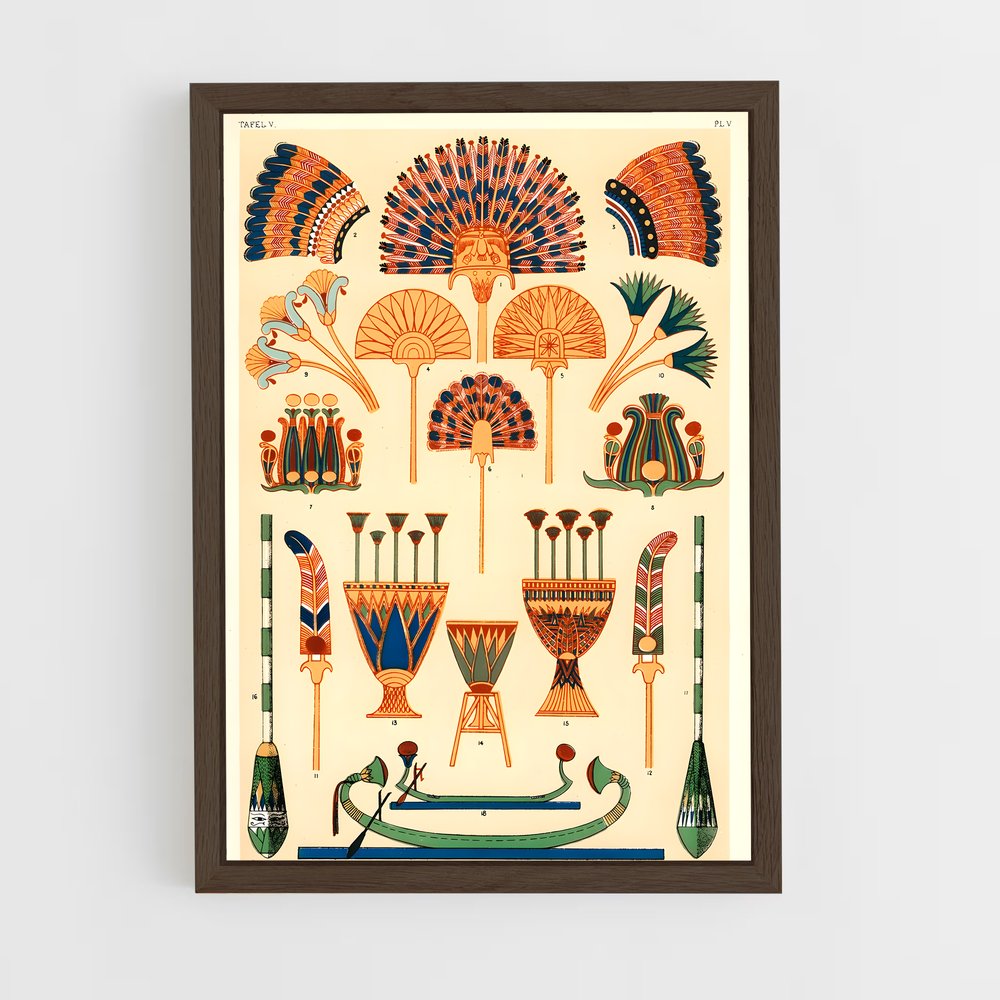 ap-ancient egypt-9 cadre Bois foncé