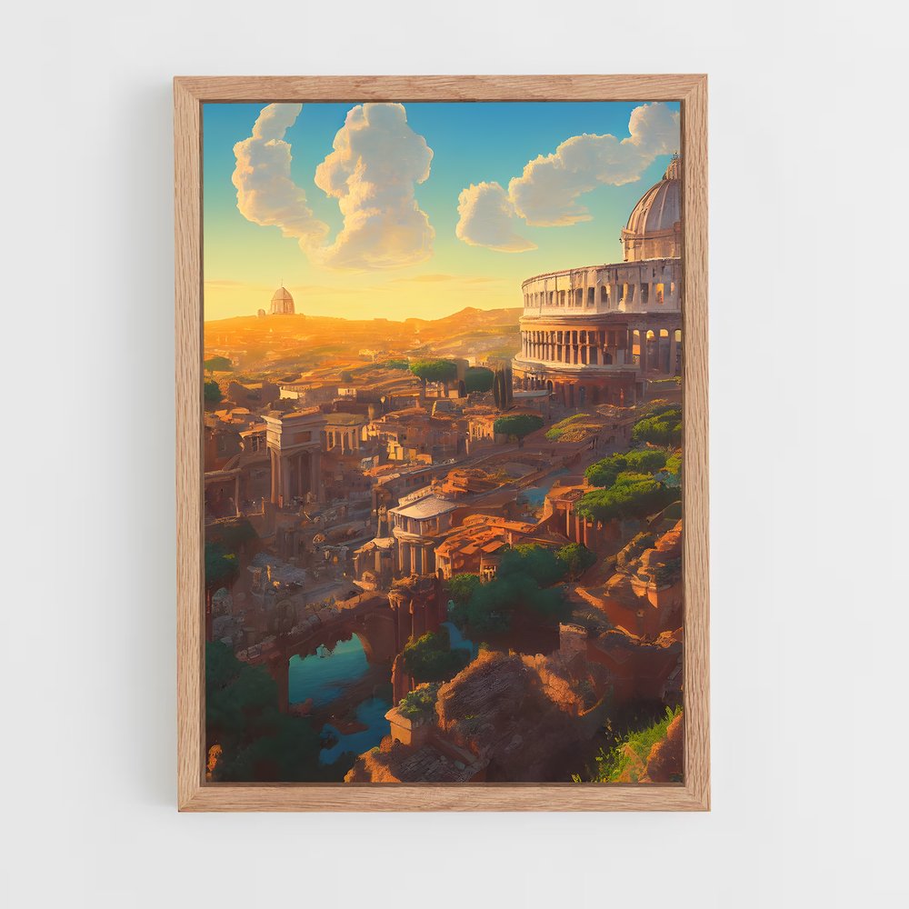 ap-ancient rome-4 cadre Bois clair