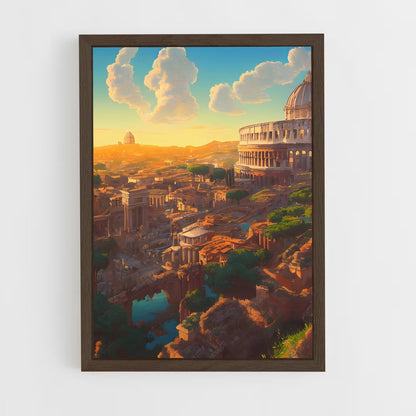 ap-ancient rome-4 cadre Bois foncé