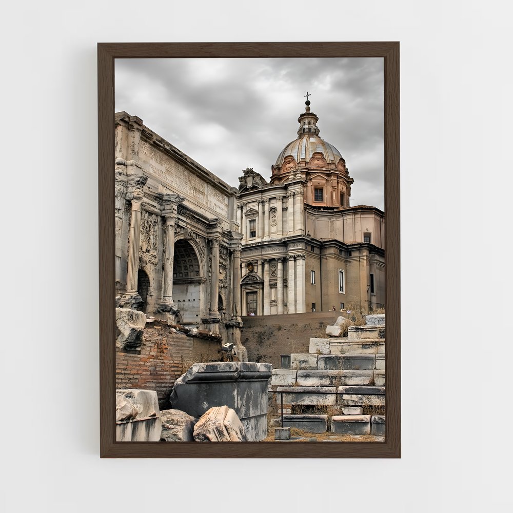 ap-ancient rome-7 cadre Bois foncé