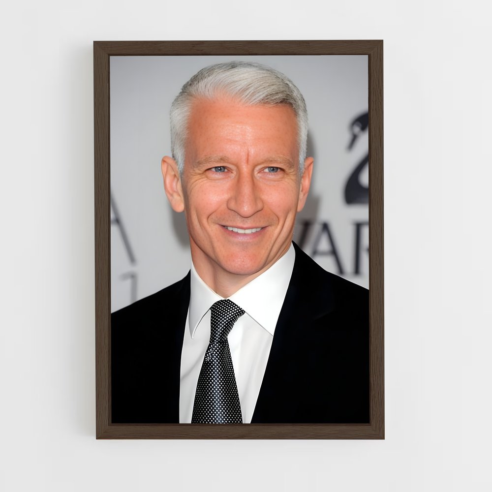ap-anderson cooper-1 cadre Bois foncé