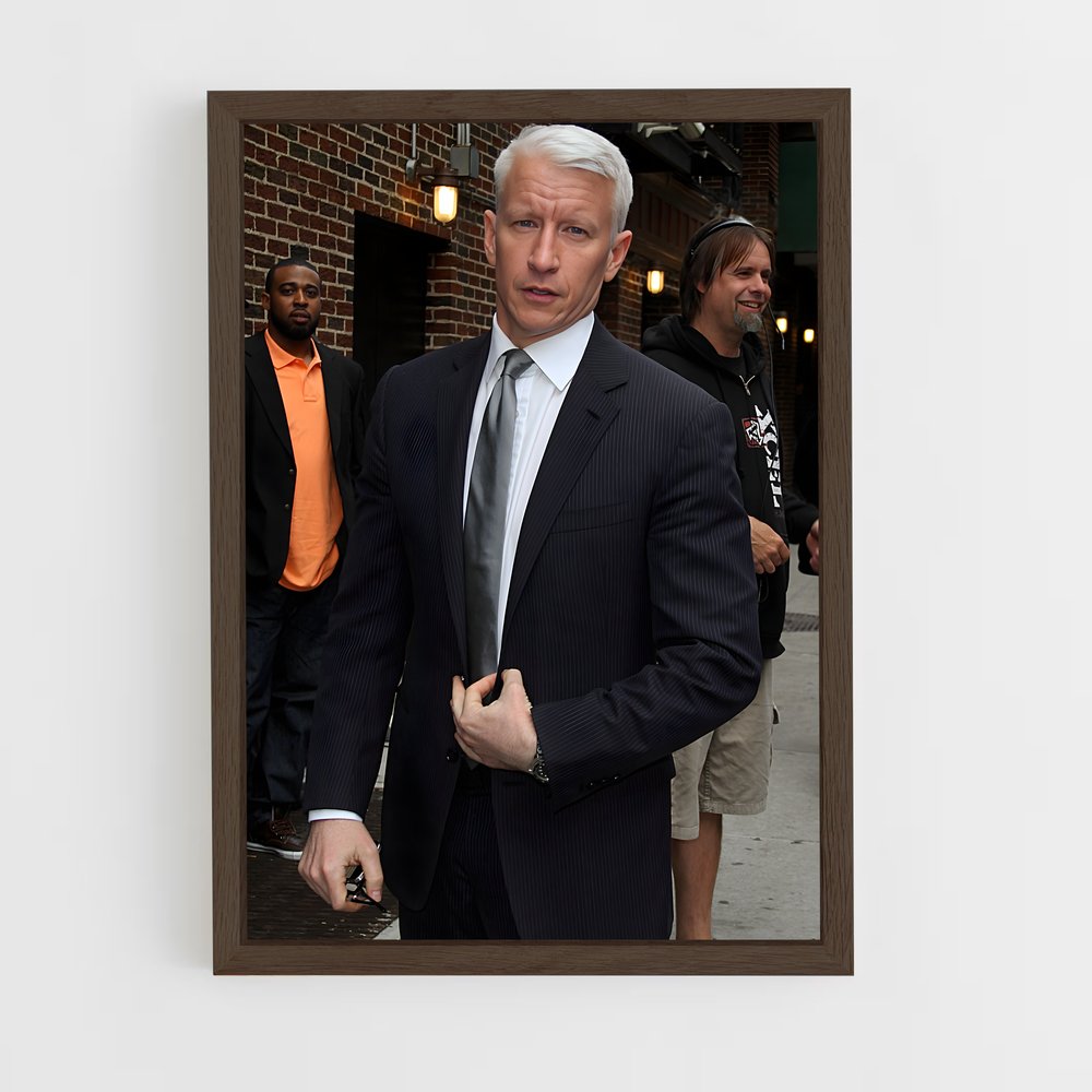 ap-anderson cooper-2 cadre Bois foncé
