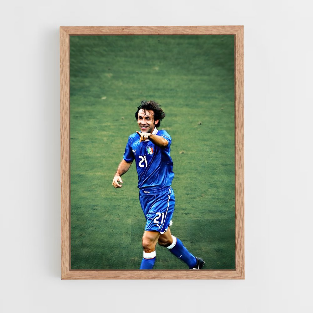 ap-andrea pirlo-6 cadre Bois clair