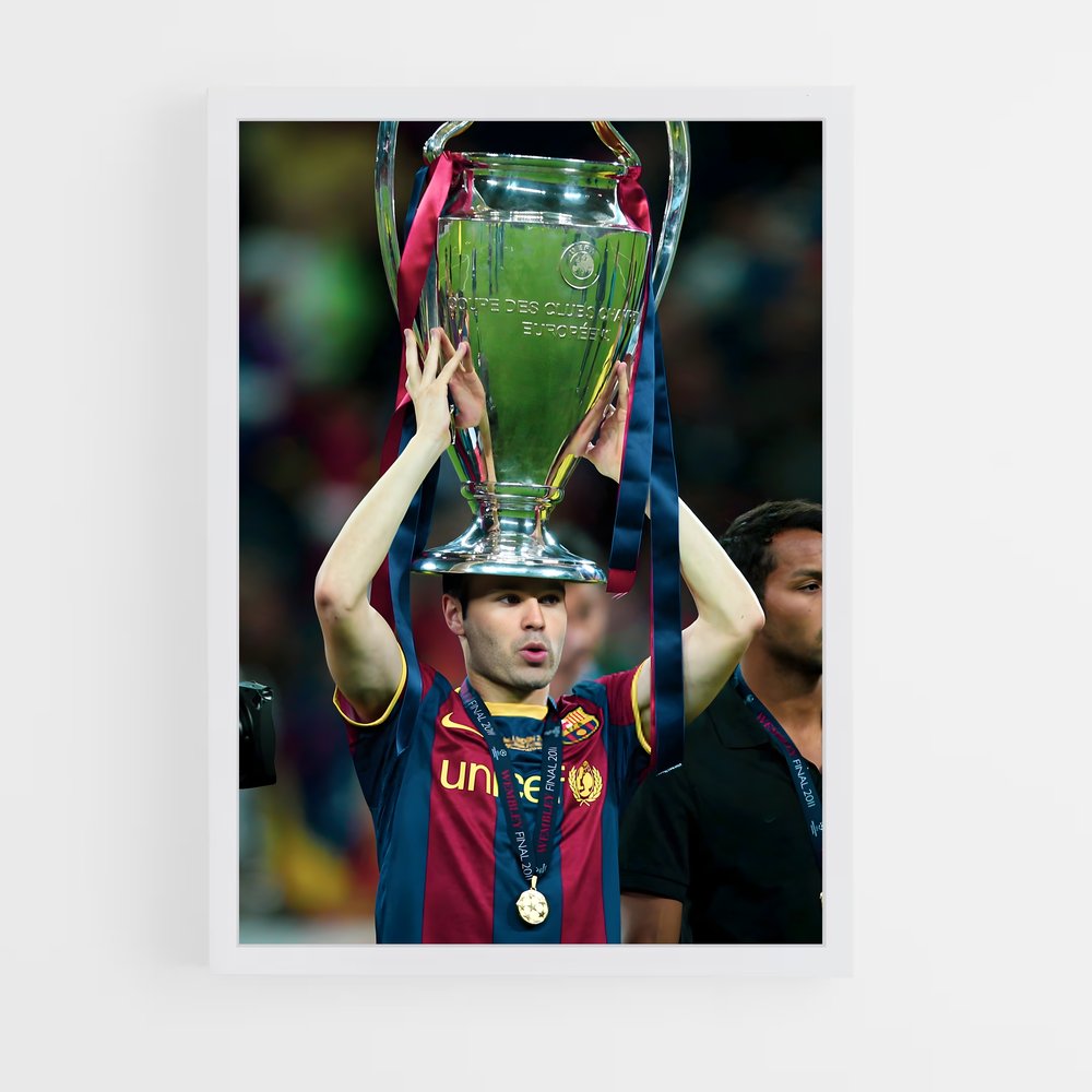 ap-andres iniesta-2 cadre Blanc