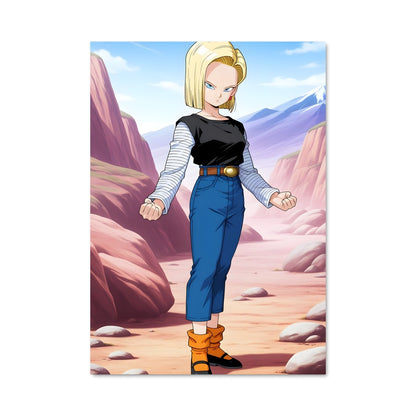 Poster Android 18 En Action