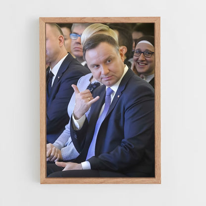 ap-andrzej duda-3 cadre Bois clair