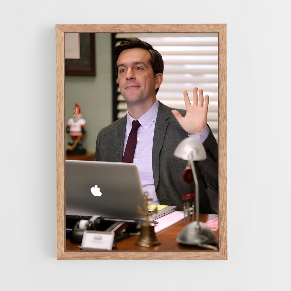 ap-andy bernard-1 cadre Bois clair