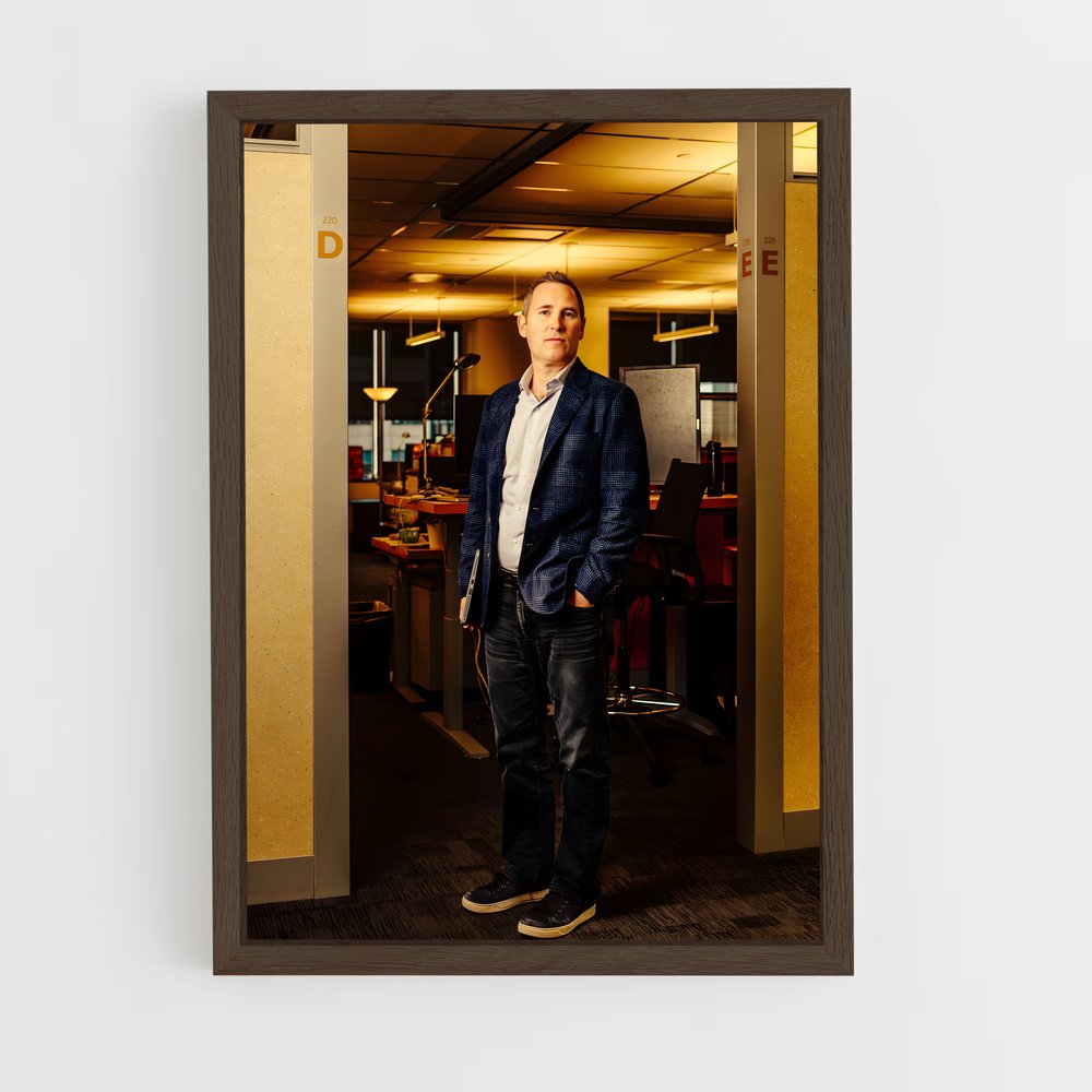 ap-andy jassy-4 cadre Bois foncé