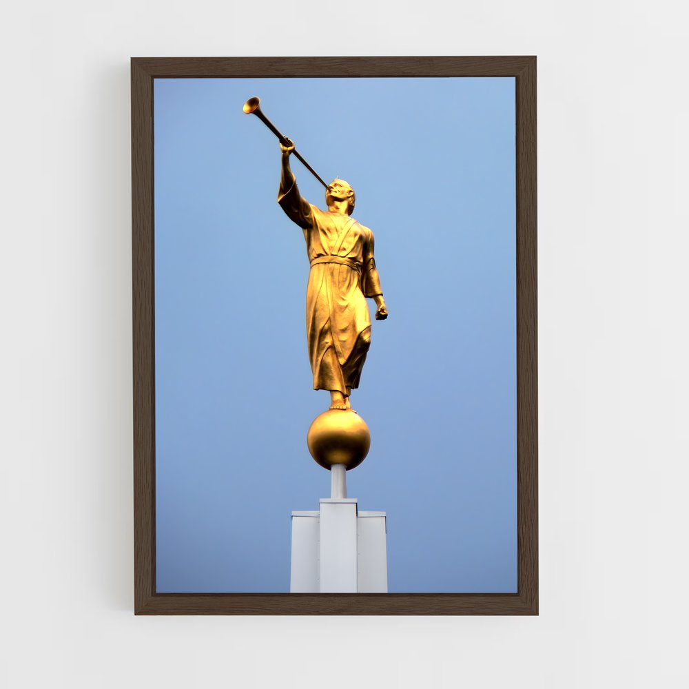 ap-angel moroni-1 cadre Bois foncé