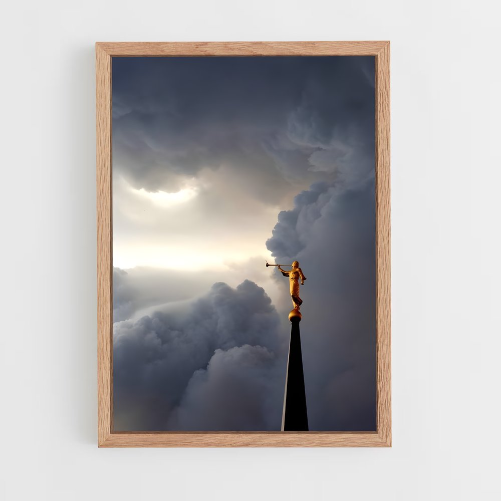 ap-angel moroni-2 cadre Bois clair