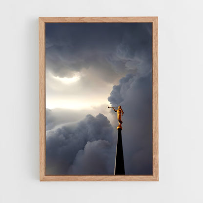 ap-angel moroni-2 cadre Bois clair