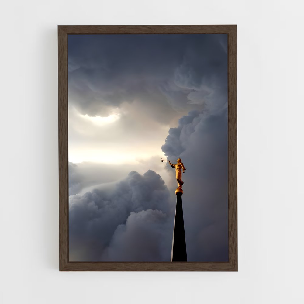 ap-angel moroni-2 cadre Bois foncé