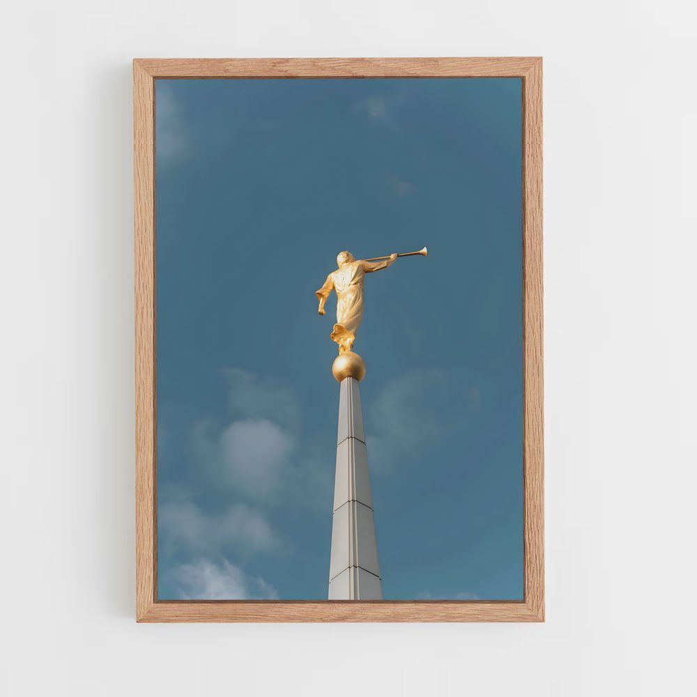 ap-angel moroni-6 cadre Bois clair