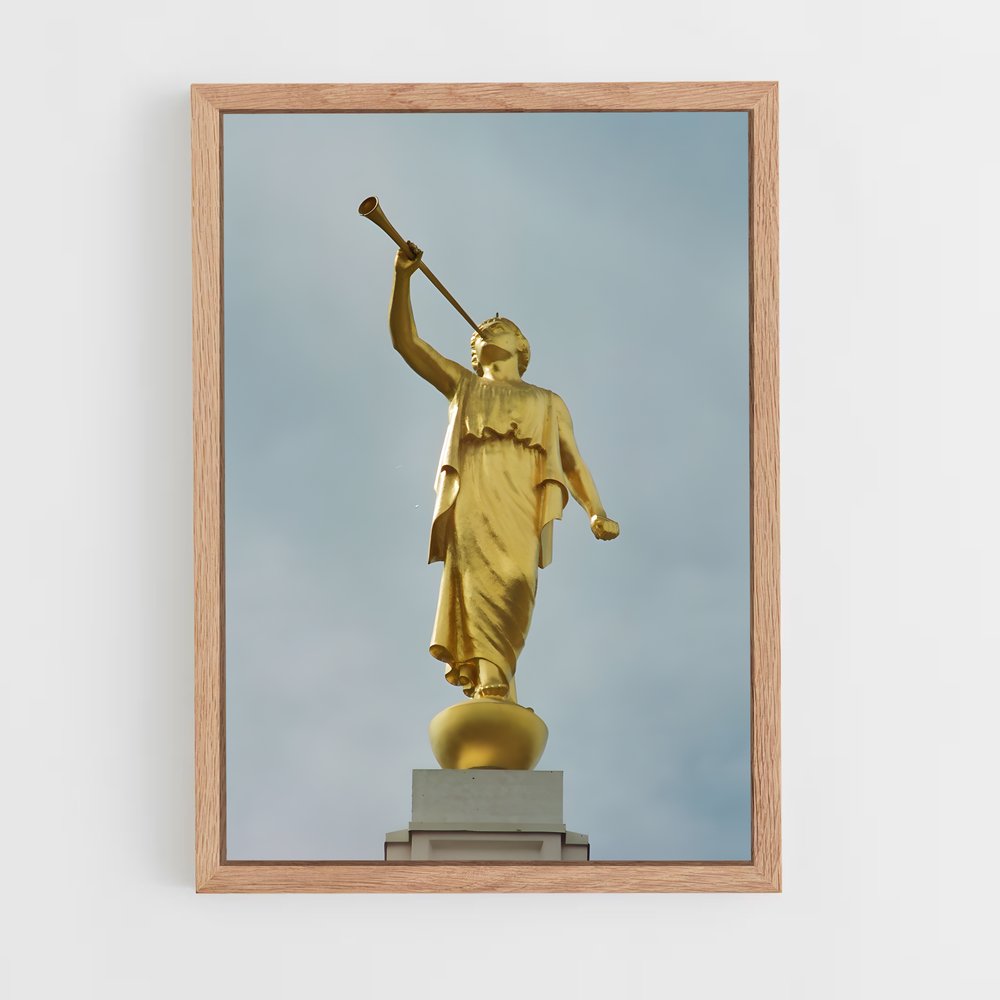 ap-angel moroni-9 cadre Bois clair