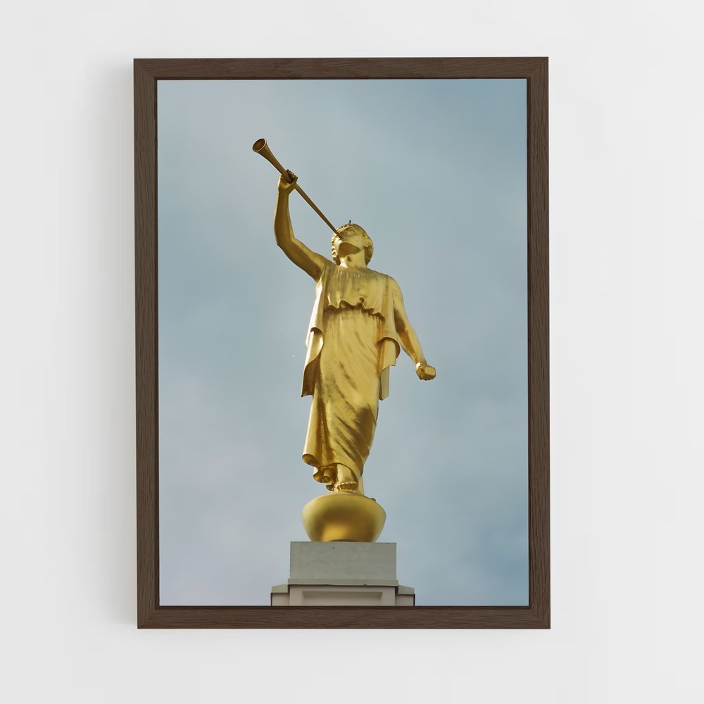 ap-angel moroni-9 cadre Bois foncé